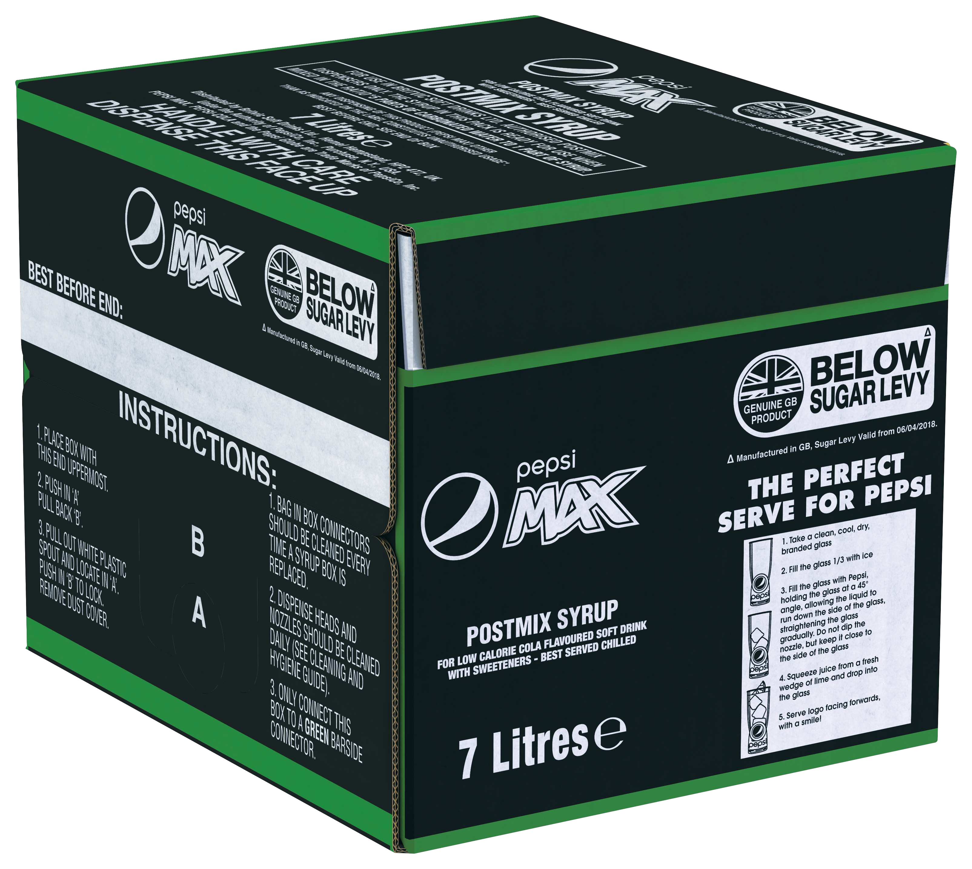 Britvic Pepsi Max Post Mix BIB 7L