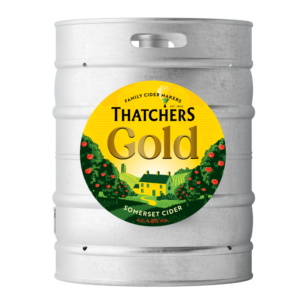 11G Thatchers Gold Cider Keg