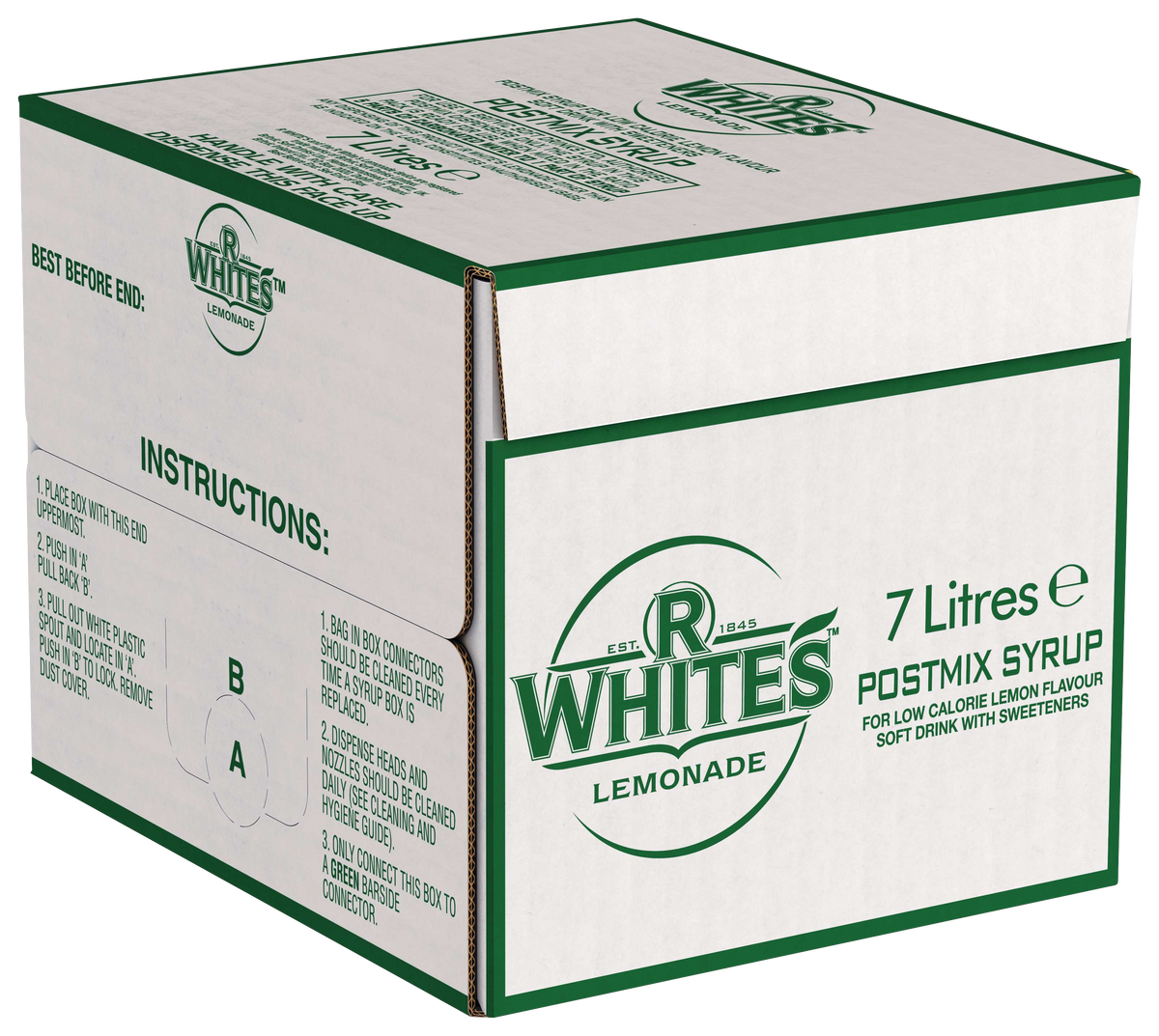 R Whites Lemonade Post Mix BIB 7L