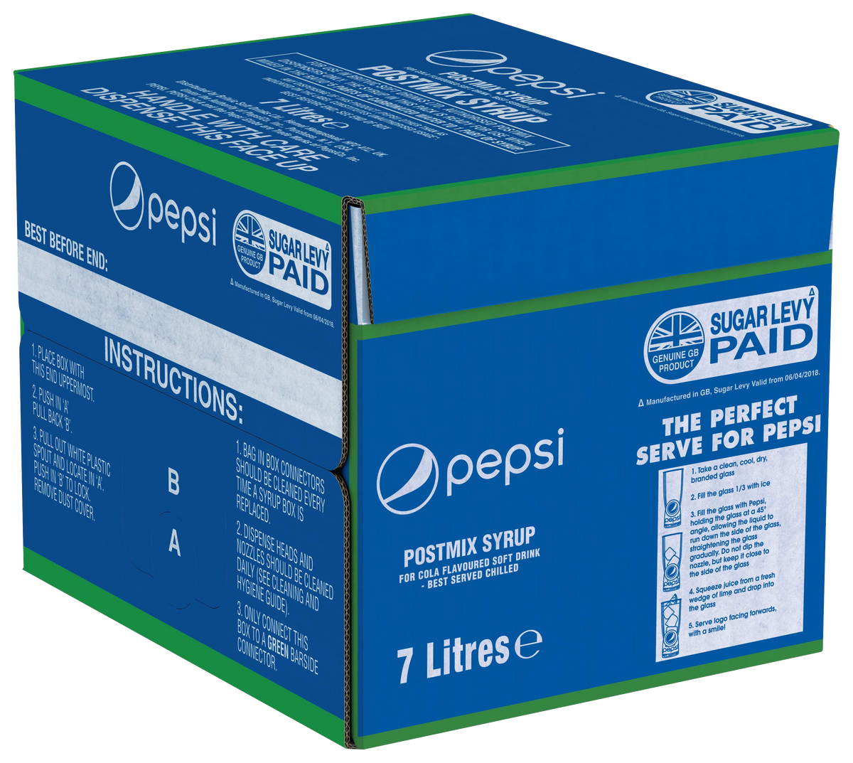 Britvic Pepsi Post Mix BIB 7L