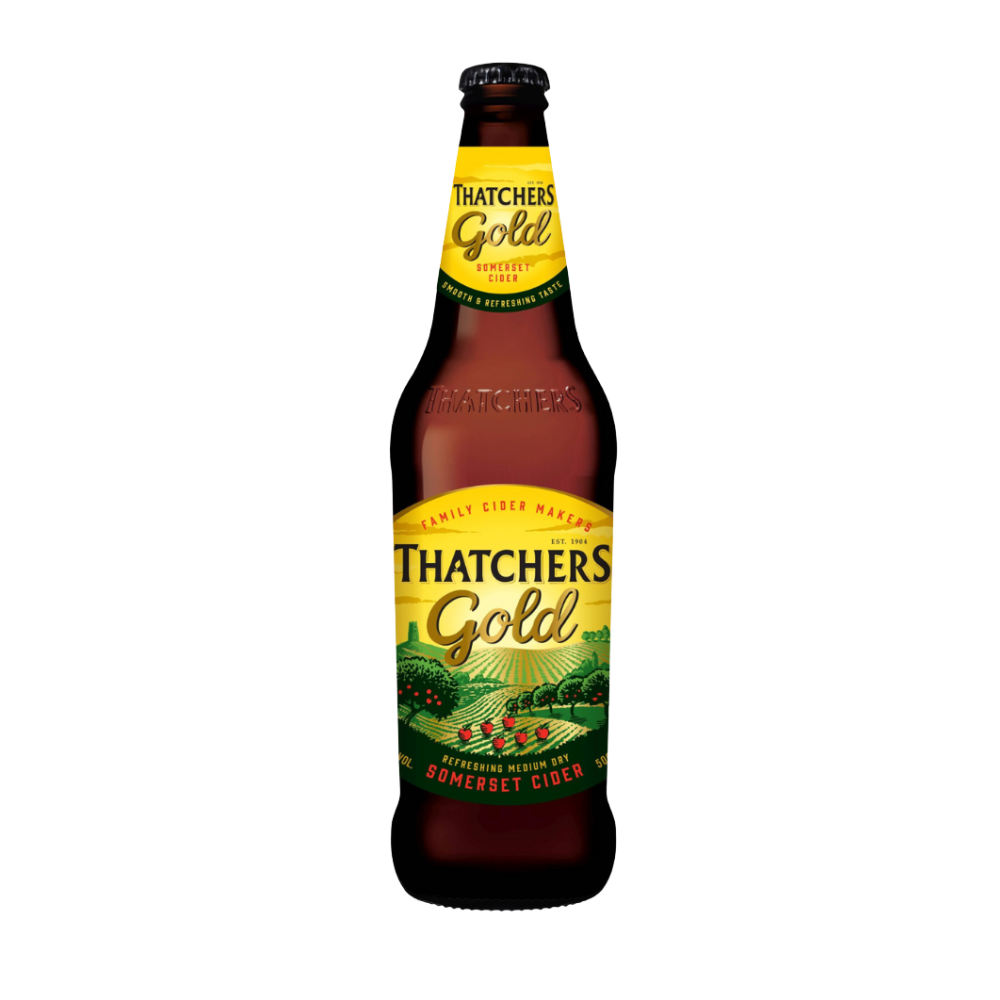 Thatchers Gold Cider Bottles 500ml