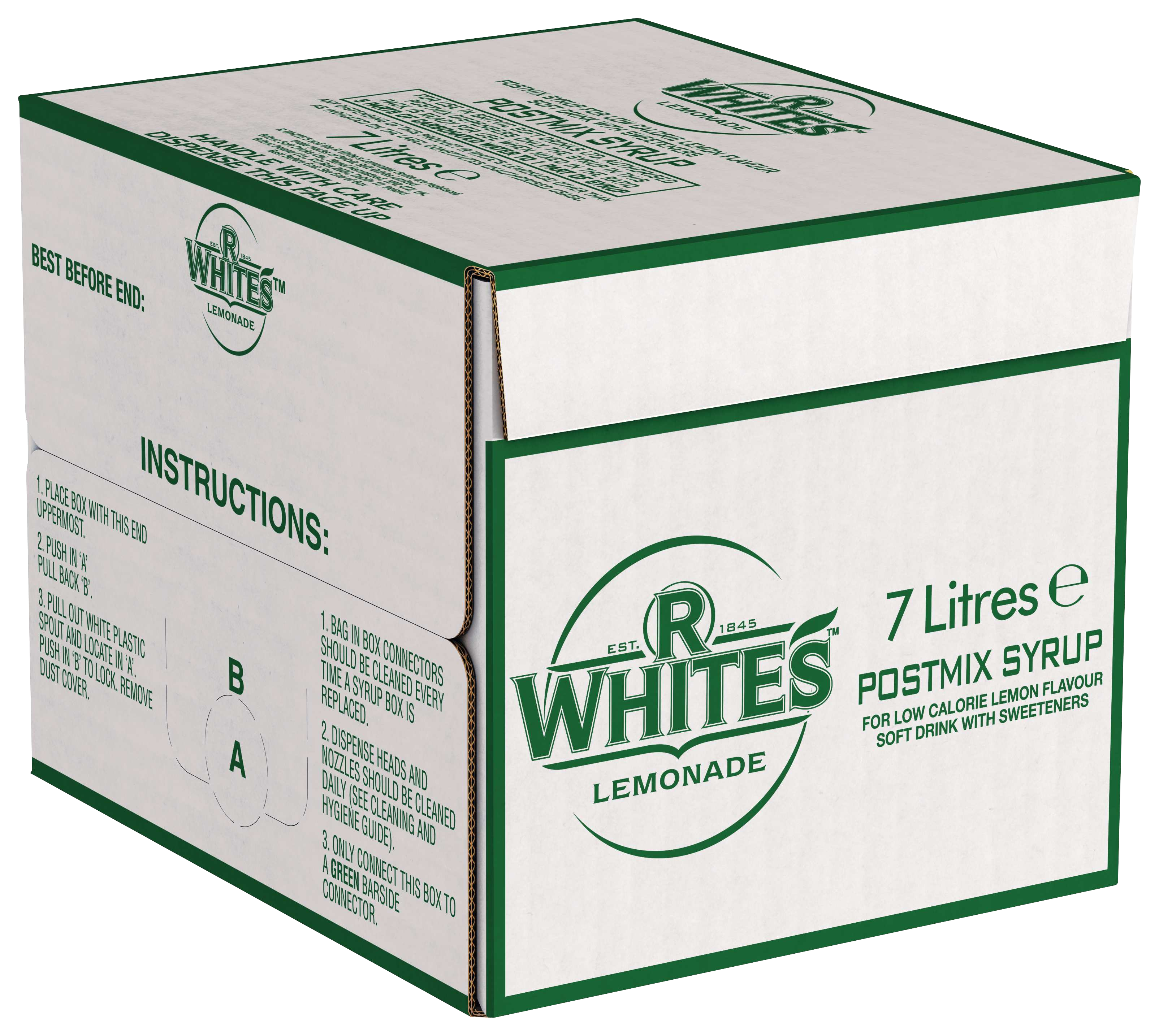 R Whites Lemonade Post Mix BIB 7L