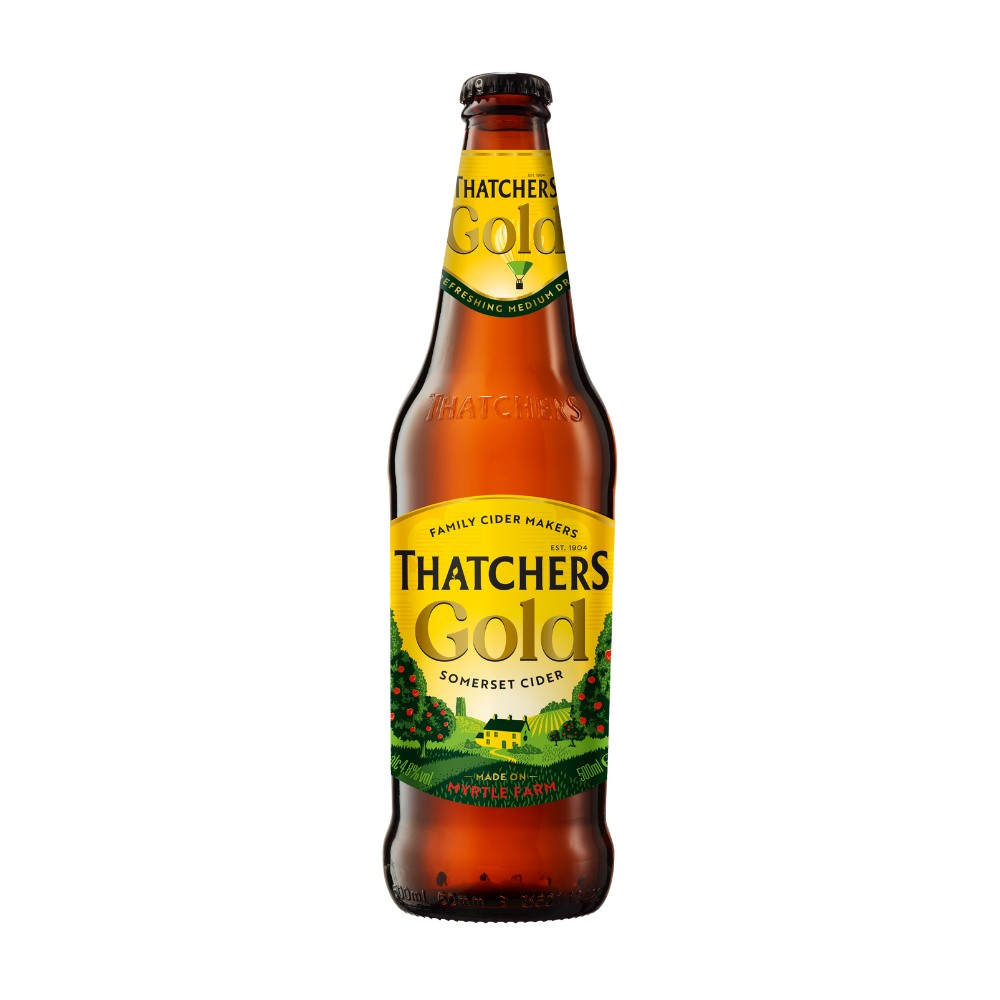 Thatchers Gold Cider Bottles 6 x 500ml