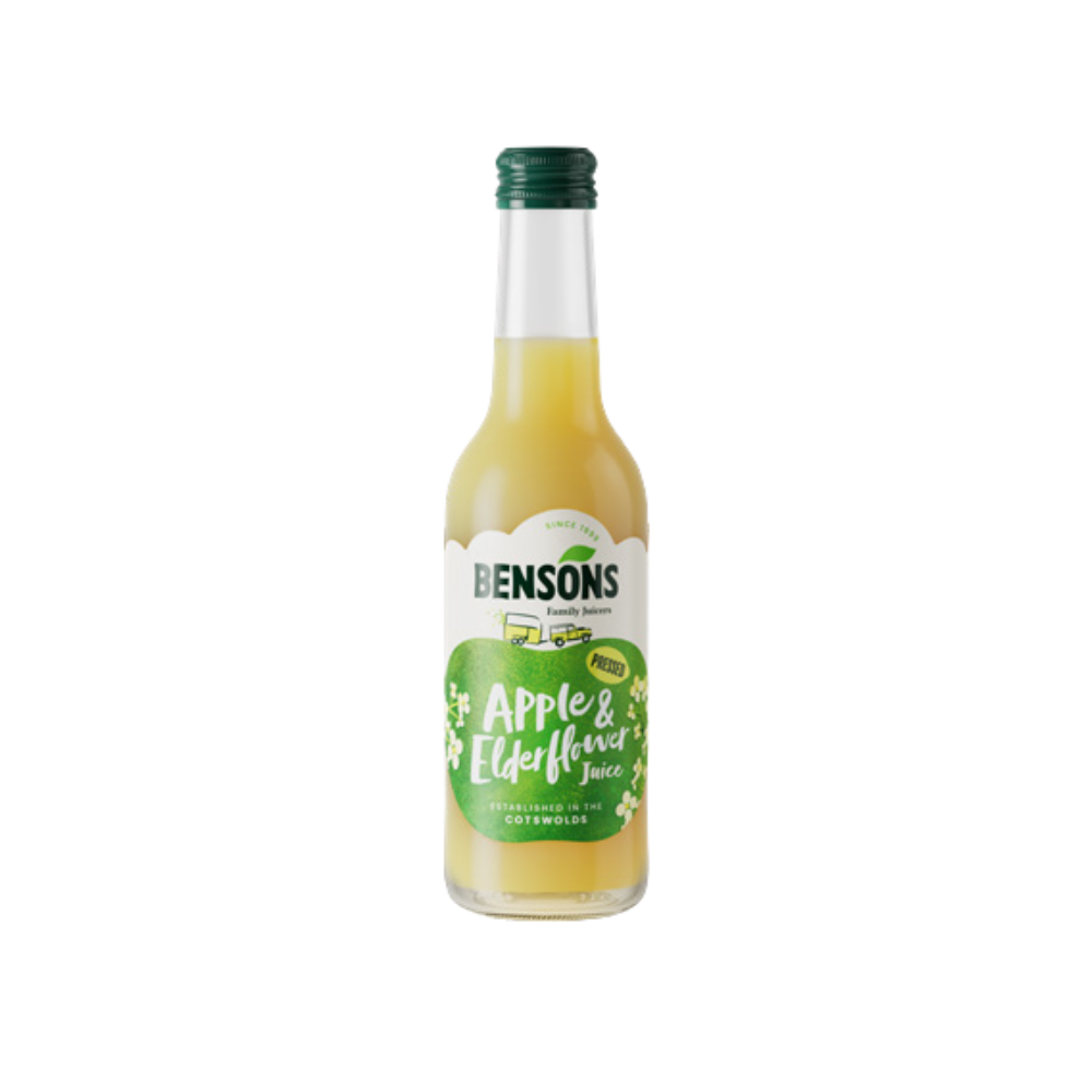 Bensons Totally Fruity Elderflower & Apple Bottles 250ml