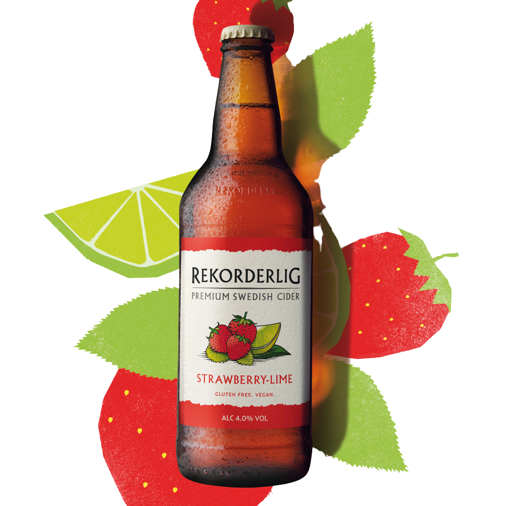 Rekorderlig Strawberry & Lime Bottles 15 x 500ml