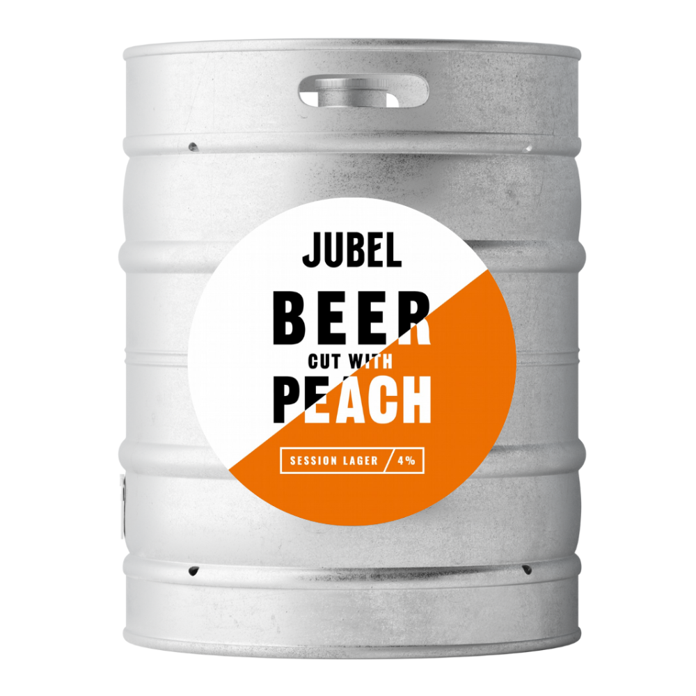 11G Jubel Peach Lager Keg